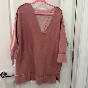 Free people oversized sweat shirt